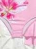 2027 Novo Roupa de Banho Transfronteiriça para Meninas Roupa de Banho Infantil Cor Sólida Duas Peças Saia de Banho Crianças Médias e Grandes Maiô de Peça Única com Estampa para Praia