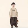 Camiseta de Manga Larga para Niños Changguo Ropa Top de Nuevo Estilo Otoñal para Niños Pequeños Primavera y Otoño Jersey de Cuello Redondo