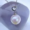Accesorios de Perlas DIY Plata de Ley S925 Engaste Vacío Moda Simple Diseño de Circonita Burbuja Colgante Dulce Versátil