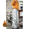 Pantalones Funcionales Resistentes al Viento Transpirables para Exteriores de Primavera y Verano para Hombre Marca de Moda High Street Pantalones de Trabajo Holgados Tallas Grandes Casuales Largos