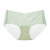 ¡Wow! Ropa Interior Sin Costuras de Hielo Personalizada para Mujer Verano Delgada Entrepierna de Seda de Morera Antibacteriana Cintura Media Talla Grande Pantalones de Máscara Triangular