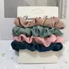 Paquete de 6 Scrunchies de Satén Versátiles Gomas Básicas para el Cabello Bandas para el Cabello Estilo Japonés Accesorios para el Cabello Esponjosos