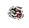 Pegatina de Coche Bandera Americana Águila Americana con Lágrima 3D Tema Patriótico Pegatina Decorativa para Carrocería de Coche Impermeable Protector Solar