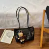 Bolsa de Ombro Feminina Estampa Leopardo Melanóide 2026 Nova Retro Sensação de Alto Padrão Grande Capacidade Estilosa Moda Para o Dia a Dia Bolsa de Ombro Único