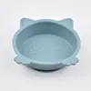 Amazon Tazón de Silicona para Comida de Gato Tazón de Comida con Ventosa para Bebé Anticaídas Tazón para Comer Infantil Tazón de Comida de Silicona de Grado Alimenticio