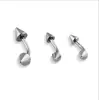 Anillo de Labio Falso sin Perforación de Acero de Titanio de Moda Pinza para Labios de Discoteca Uña de Labio Body Piercing Clavo de Nariz Pinza para Nariz Anillo de Nariz Falso