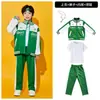 Fantasias de cheerleading infantis, trajes para a cerimônia de abertura do dia esportivo do ensino fundamental, uniformes de classe do jardim de infância e trajes para apresentações em grupo