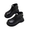 Botas Martin cálidas con suela gruesa y forro de felpa para mujer, nuevo modelo otoño/invierno 2026, plataforma con suela de punta ancha, botas de algodón versátiles para personas menudas