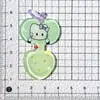 Linda Cuchara de Manzana Transparente Hielo DIY Pasador Hecho a Mano Llavero Pinza de Pico de Pato Material de Decoración Colgante Venta al Por Mayor