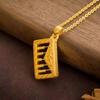 Colgante de ábaco chapado en oro de latón Oro de arena de Vietnam imitación amarillo Colgante para mujer puesto de mercado nocturno suministro suministro directo