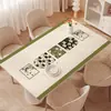 Toalha de Mesa Floral Fresca Sem Lavar À Prova d'Água À Prova de Óleo À Prova de Escaldamento Tapete de Mesa de PVC Toque de Luxo Leve Alta Qualidade Tapete Protetor para Mesa de Centro Mesa de Jantar