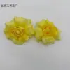 Cabeças de flores de rosa artificiais para decoração de casamento, acessórios DIY feitos à mão, flores de seda multicoloridas, materiais florais de 9 cm