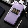 Adecuado para Funda de Cuero Iphone17E, 16Pro Cartera de Cuero Texturizado para Negocios con Ranura para Tarjetas, Funda Protectora, Samsung S26 Funda Multitarjetas de Color Sólido