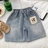 Shorts de mezclilla para niños Verano 2025 Nuevo estilo Guapos Casuales Versátiles Pantalones de media pierna Pantalones de cinco puntos para niño