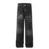 D1650 Retro Americano Calle Alta Unisex Moderno Lavado Diseño Vintage Gama Alta para Hombre Jeans de Mezclilla Sueltos