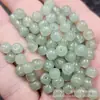 Aventurina Jade Estilo Antiguo Cuentas Sueltas Cuarcita Verde Hierba Jade Accesorios para Joyería Pulsera Passepartout Cuentas de Jade