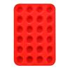 Molde de silicona para pasteles de 12 y 24 tazas, ideal para hornear en casa, resistente a altas temperaturas, no se deforma.