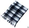 Bufanda de terciopelo de doble cara nueva para hombre y mujer, chal con estampado en blanco y negro, regalo anual, regalo, bufanda roja, venta al por mayor