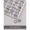 Acessórios para Nail Art Rede de Diamante Transparente Venda Quente Coração Torto Machado Gota d'Água Quadrado Gordo Borboleta Diamante Branco Folha de Ouro Decorações para Unhas