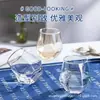 Taza de leche con forma de diamante de seis lados, creativa, de vidrio resistente al calor, color manzana verde, galvanizada, taza de té, barra de Phnom Penh