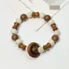 Pulsera de Cerámica Jingdezhen Nueva Pulsera de Cerámica China Joyería Estudiante Estilo Tíbet Cuerda Trenzada a Mano Puesto Regalo para Estudiante