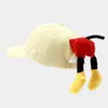 Boné de Baseball Desenho Animado Criativo Fofo de Bumbum Primavera e Verão Chapéu de Sol para Viagem Versátil Boné Bico de Pato Atacado
