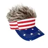 Gorra para Peluca Artificial de Amazon Transfronteriza Gorra Conmemorativa del 250 Aniversario de la Bandera Estadounidense Gorra de Béisbol Protector Solar de Moda Personalizado
