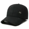 Chapéu de Algodão com Proteção para Ouvido Novo Outono e Inverno para Homens de Meia-Idade e Idosos, Boné de Bico de Pato Quente à Prova de Vento para Exterior, Boné de Basebol com Pelúcia para Homem Idoso