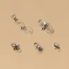 Joias de prata esterlina S925 joias de prata tailandesa retrô acessórios para pulseira diy atacado corrente de cristal uma variedade de fecho de gancho de botão de rosa