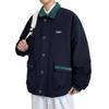 Conjuntos Coordinados de Otoño e Invierno para Parejas, Chaqueta de Algodón Patchwork con Parche en Forma de Corazón Unisex, Abrigo Acolchado Grueso Holgado para Hombre, Corte Holgado