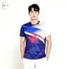 Traje de bádminton transpirable de secado rápido para hombre y mujer, camiseta de manga corta de verano con estampado, ropa de tenis de mesa, camisa de voleibol, falda, pantalones