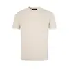 Top Casual de Trabalho de Verão Unissex Minimalista Estilo Americano Costurado Slim-Fit Ombro Normal Corte Reto Malha Manga Curta Alto Padrão