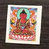 Núcleo de Thangka con Ocho Deidades Guardianas Pintadas a Mano de Nepal Xizang