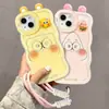 Lanyard de Muñeco Bob Esponja Adecuado para Funda de Teléfono Apple 17Pm iPhone 15 Dibujo Animado Lindo 16 Soporte Dual 18