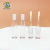 Shanyi Nuevo Tubo Redondo para Brillo de Labios Material de Empaque Completamente Transparente Tubo Vacío para Brillo de Labios Plástico DIY Empaque Cosmético al por Mayor
