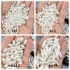 Pérolas Artificiais ABS Contas de Arroz Contas Ovais Contas Longas Perfuradas Brincos DIY Acessórios de Cabelo Grampos de Cabelo em Estoque