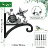 Gancho Popular de Metal para Plantas Transfronterizo Decoración de Pájaros Gancho de Pared Colgador de Plantas Patio Jardín Decoración del Hogar