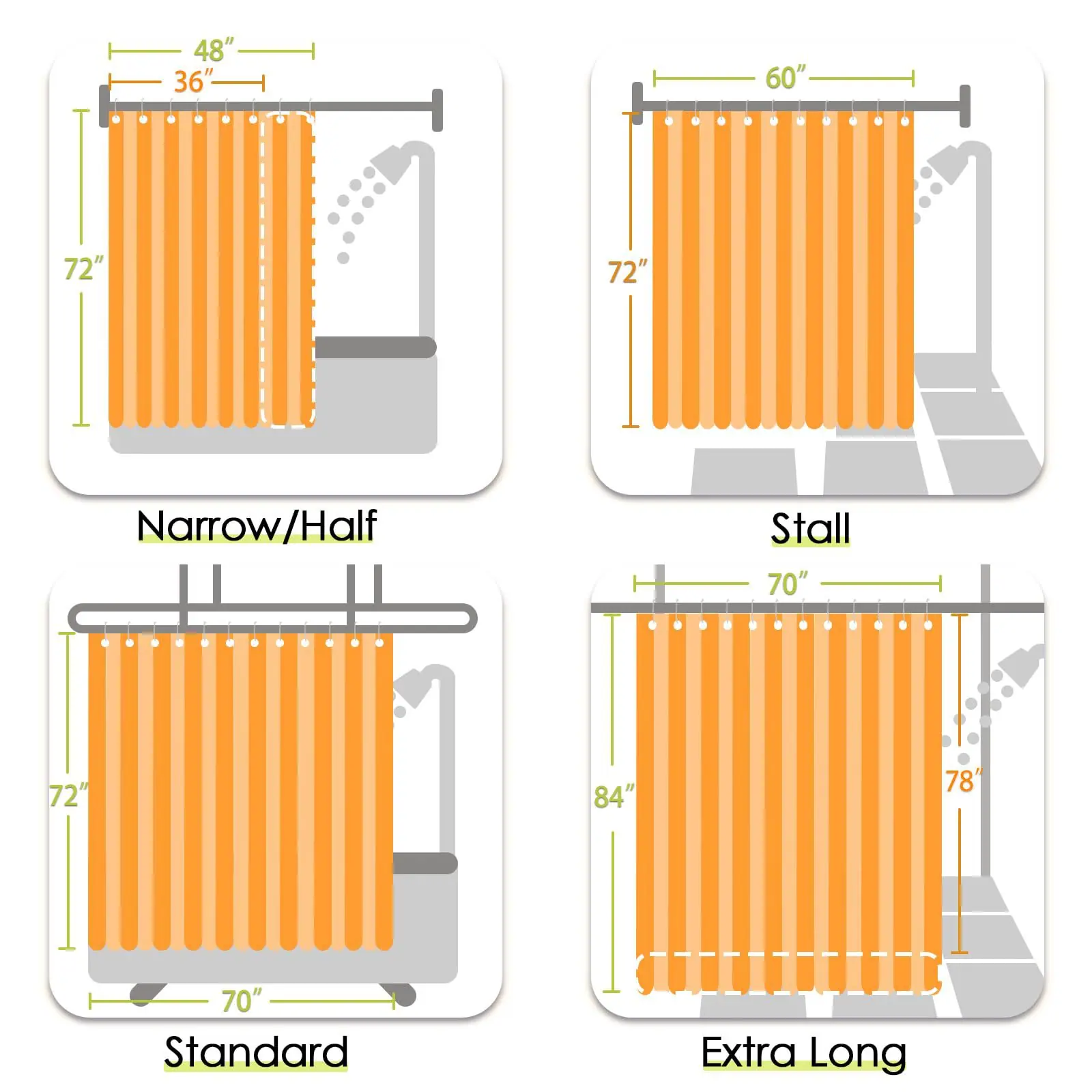 70__W x 72__L (Pack of 1) Ombr