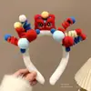 Diadema Nueva de Trébol de Cuatro Hojas y Cabeza de Kitty para Otoño e Invierno, Diadema para Lavarse la Cara en Dormitorio Estudiantil, Accesorios para el Cabello de Felpa Creativos y Lindos