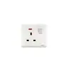 Panel de interruptores YAKI interruptor de doble control y electrodoméstico enchufable 86 doméstico Británico Británico estándar Británico estándar doble tipo legal internacional