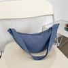 Bolso Dumpling Bolso de Mujer Explosivo Bandolera 2024 Nuevo Bolso de Hombro Coreano Mori Bolso Simple Tela de Nylon para Comercio Exterior