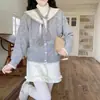 Conjunto de Dos Piezas de Cárdigan Suéter con Chal para Mujer, Nueva Ropa de Abrigo para Primavera y Otoño, Cárdigan de Ropa de Abrigo para Verano con un Toque de Lujo