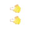 Xinqi horquilla de fruta fresca verano niños lindo clip de pico de pato dorado resina accesorios de joyería suministro