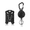 Mosquetón Negro al por Mayor Anti-Pérdida Resistente Hebilla de Fácil Extracción Cable de Acero Retráctil Colgante para Mochila de Exterior Hebilla de Fácil Extracción