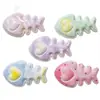 Acessórios de Resina Fofos em Formato de Coração e Espinha de Peixe para Presilhas de Cabelo DIY, Capas de Celular, Chaveiros, Garrafas de Água e Materiais para Atacado