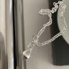 Pulseira de nariz de porco de prata esterlina S925 da Coreia do Sul, estilo frio, nicho feminino, pulseira simples e versátil, pulseira de alta qualidade