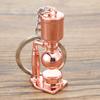 Llavero de Café Estéreo 3D Regalo Pequeño Personalización Aparato de Café Artificial Colgante para Bolso Pequeño Hebilla de Metal Personalización