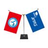 Bandera Base de Cristal Decoración de Escena Soporte Dorado para Bandera Bandera con Logo de Empresa Banderas Nacionales Mástil de Escritorio Triángulo