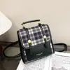 Bolsas Femininas Transfronteiriças 2026 Nova Cor Color Block Bolsa de Mão e Mochila Bolsa de Design de Nicho Estilo Britânico Retrô Bolsa Versátil