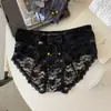 Braguitas de Encaje Sexy de Lujo Ligero con Corte de Campana para Mujer, de Gama Alta, Pura Tentación, Transpirables, de Cintura Alta, con Lazo, para Chica